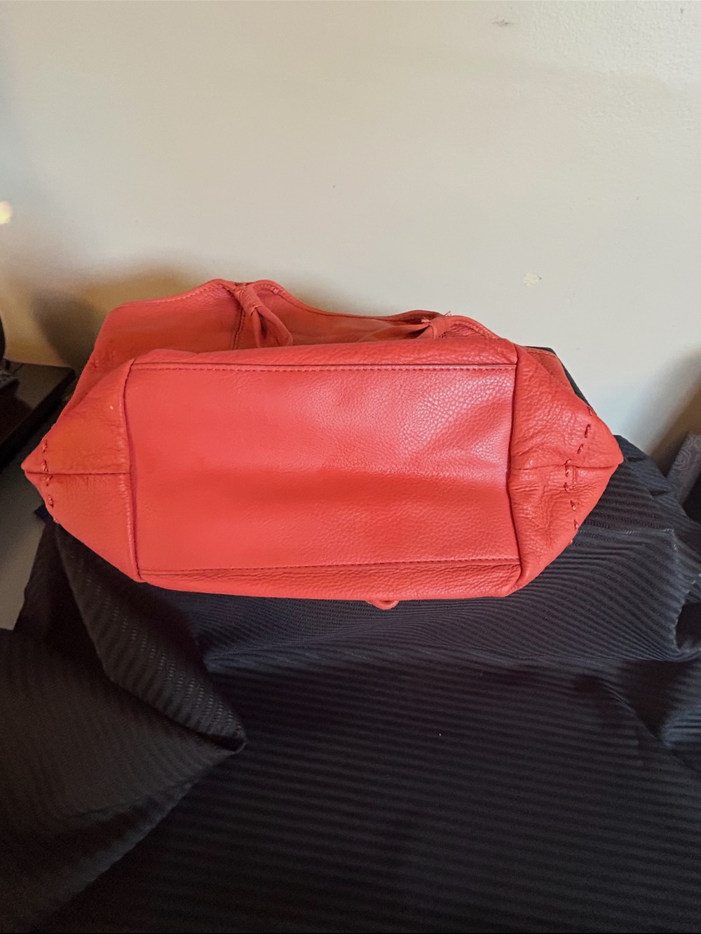 The Sak Orange Pebbled Leather Tote Shoulder Bag - Picture 8 of 8